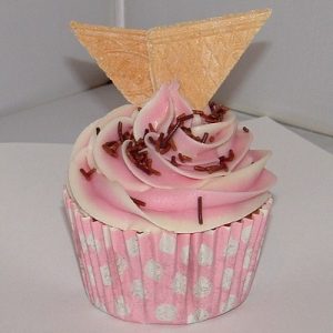 Neapolitan Cupcake